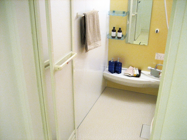 水・湿気への耐性が必要な浴室・トイレなどで使用されるプラスチック製のドア取っ手